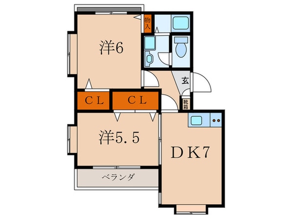 ブル－ハウスの物件間取画像